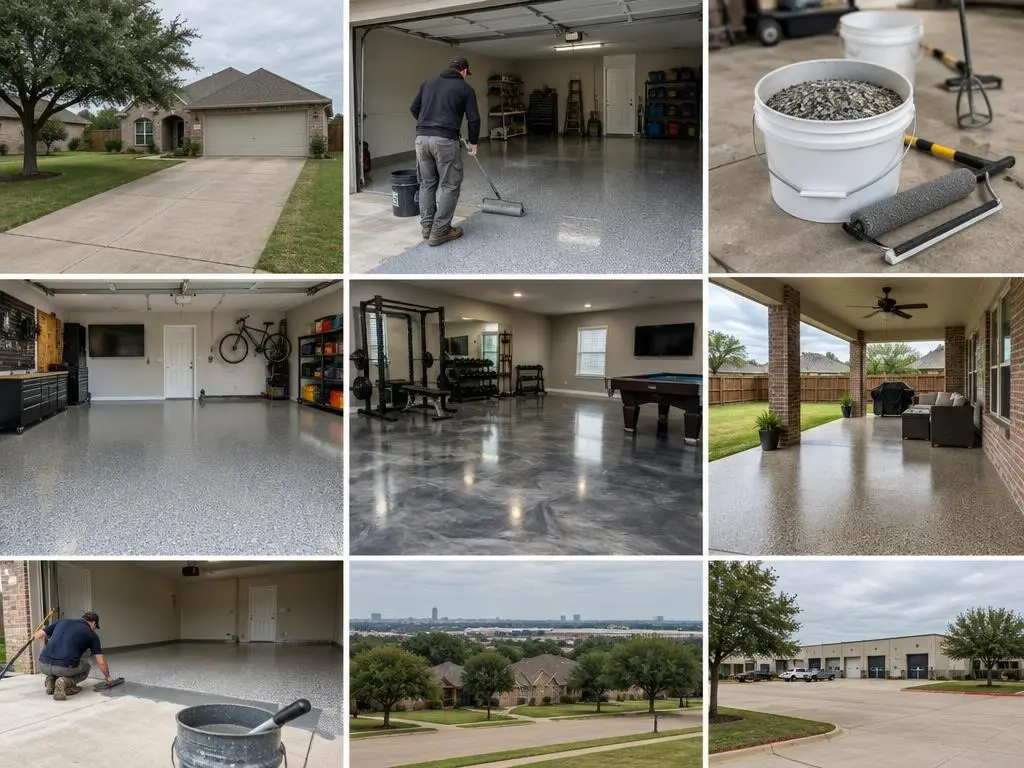 Polyaspartic Floor Coating in Arlington, TX